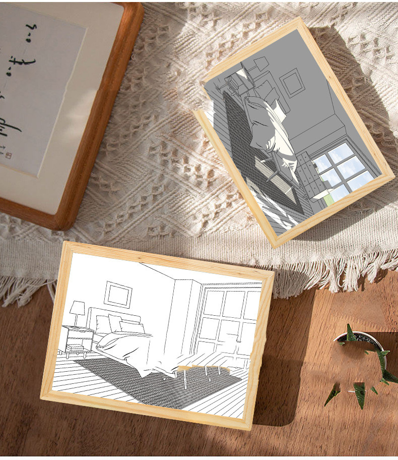 Illuminated Picture LED Decorative Light Painting Bedside Picture Style Creative Modern Simulate Sunshine Drawing Night Light Gift - Image 20