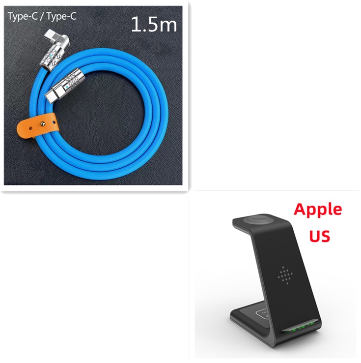 3 In 1 Fast Charging Station Wireless Charger Stand Wireless Quick Charge Dock For Phone Holder - Image 48