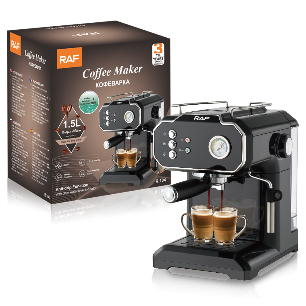 Household Small Semi-automatic High Pressure Steam Milk Froth Coffee Machine - Image 4