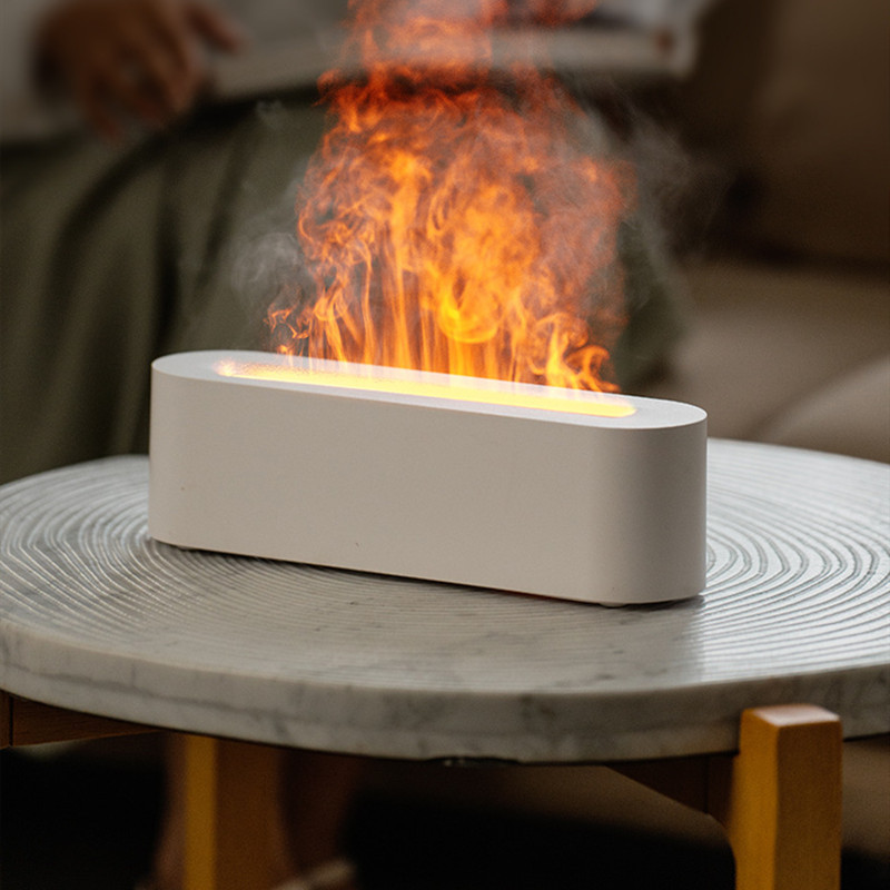 Flame Aroma Diffuser Air Humidifier Ultrasonic Cool Mist Maker Fogger Led Essential Oil Lamp Realistic Fire Difusor - Image 7