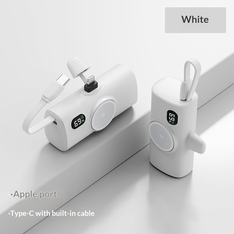 Wireless Magnetic Watch Power Bank With Built-in Cable - Image 25