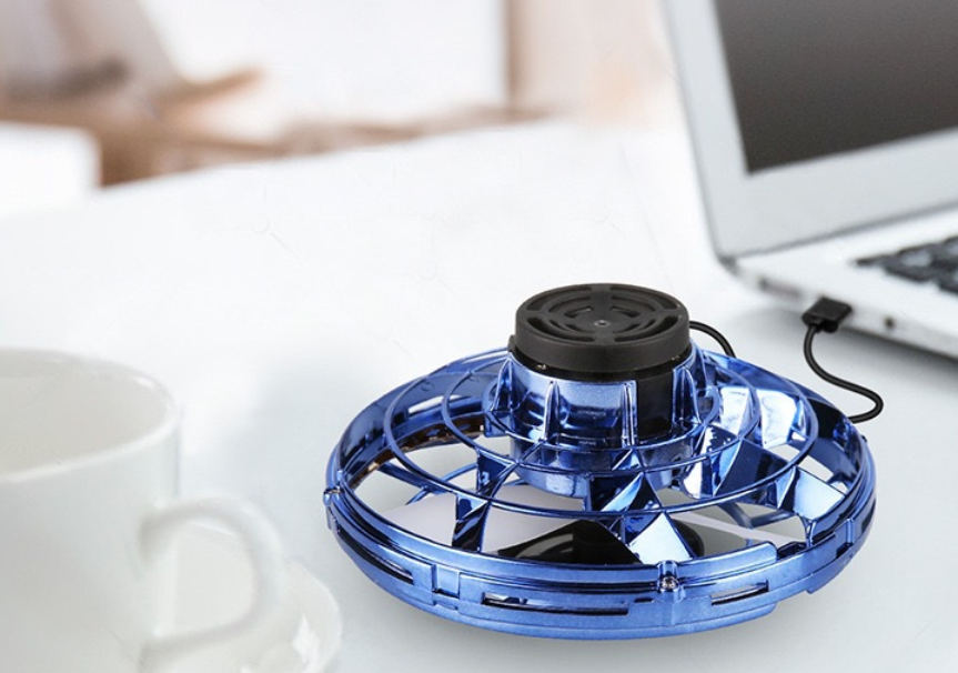 Mini Fingertip Gyro Interactive Decompression Toy Drone LED UFO Type Flying Helicopter Spinner Toy Kids - Image 20
