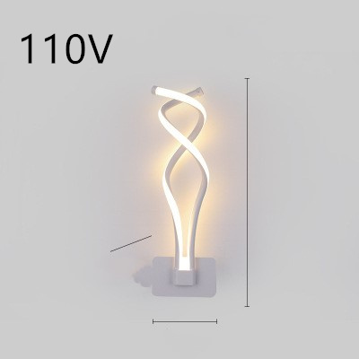 led wall lamp nordic minimalist bedroom bedside lamp - Image 36