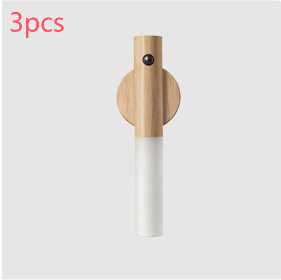 Auto LED USB Magnetic Wood Wireless Night Light Corridors Porch Lights PIR Motion Sensor Wall Light Cabinet Lamp - Image 27