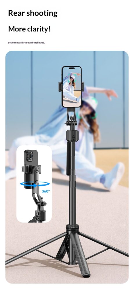 C17 Smartphone Selfie Stick Smart  Stabilized Extendable Gimbal With Full Auto Mode
