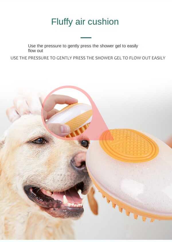 Dog Cat Bath Brush 2-in-1 Pet SPA Massage Comb Soft Silicone Pets Shower Hair Grooming Cmob Dog Cleaning Tool Pet Products - Image 20
