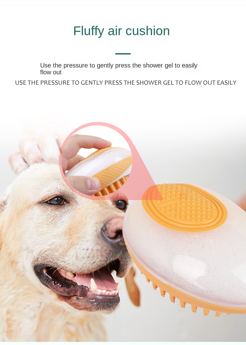 Dog Cat Bath Brush 2-in-1 Pet SPA Massage Comb Soft Silicone Pets Shower Hair Grooming Cmob Dog Cleaning Tool Pet Products - Image 20