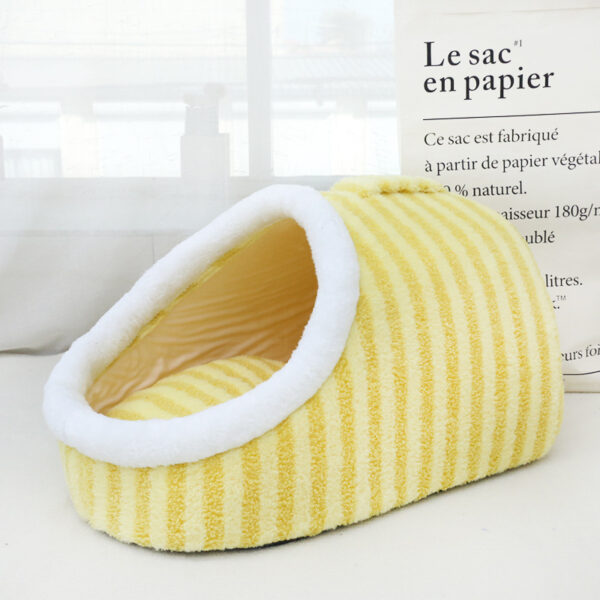 Thickened Three-dimensional Cat Nest Macaron Double-piece Autumn And Winter Warm A Facility For Children To Bore Kennel - Image 4