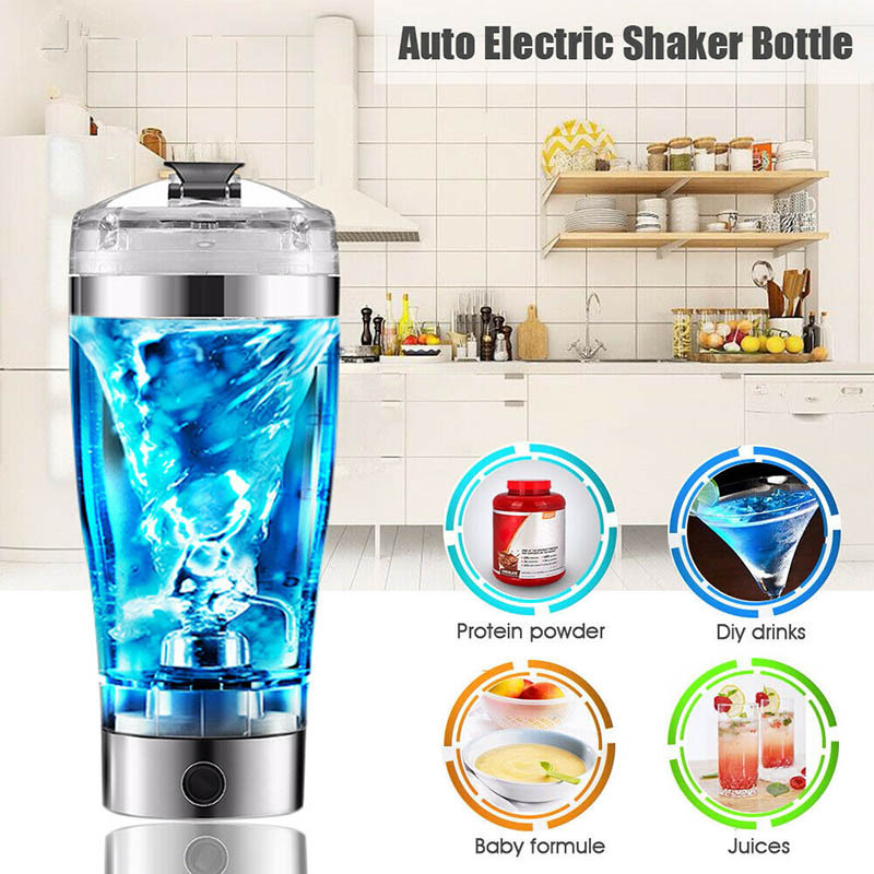 Electric Protein Shake Stirrer USB Shake Bottle Milk Coffee Blender Kettle Sports And Fitness Charging Electric Shaker Cup - Image 1