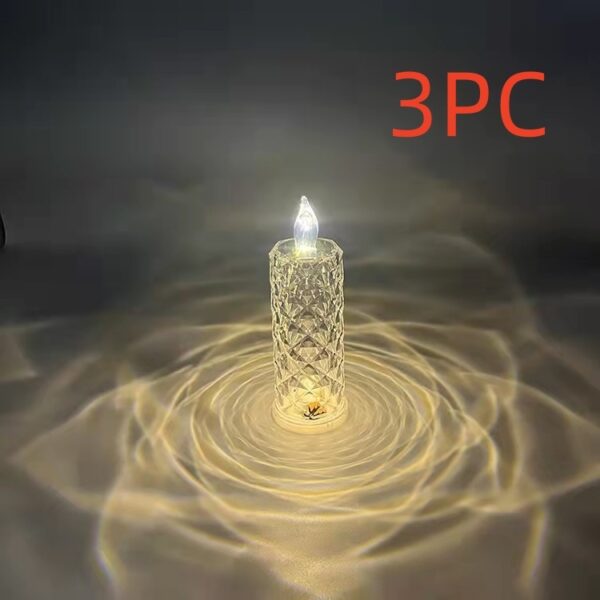 Rose Pattern Refraction Led Electronic Candle Light - Image 14