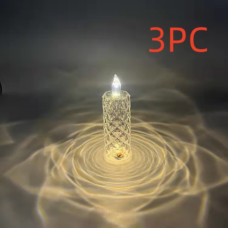 Rose Pattern Refraction Led Electronic Candle Light - Image 14