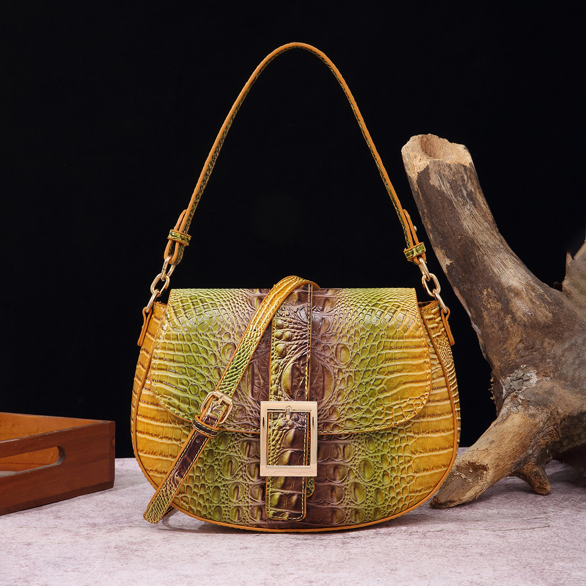 Handheld armpit crossbody baguette women's bag - Image 23