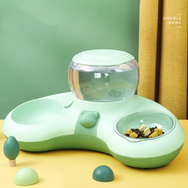 Crescent Automatic Drinking Water And Feeding Double Bowl - Image 13