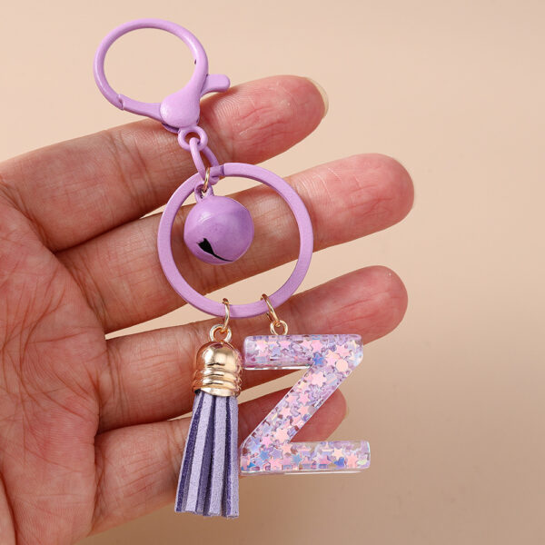 Fashionable Design Bell Tassel Keychain - Image 5