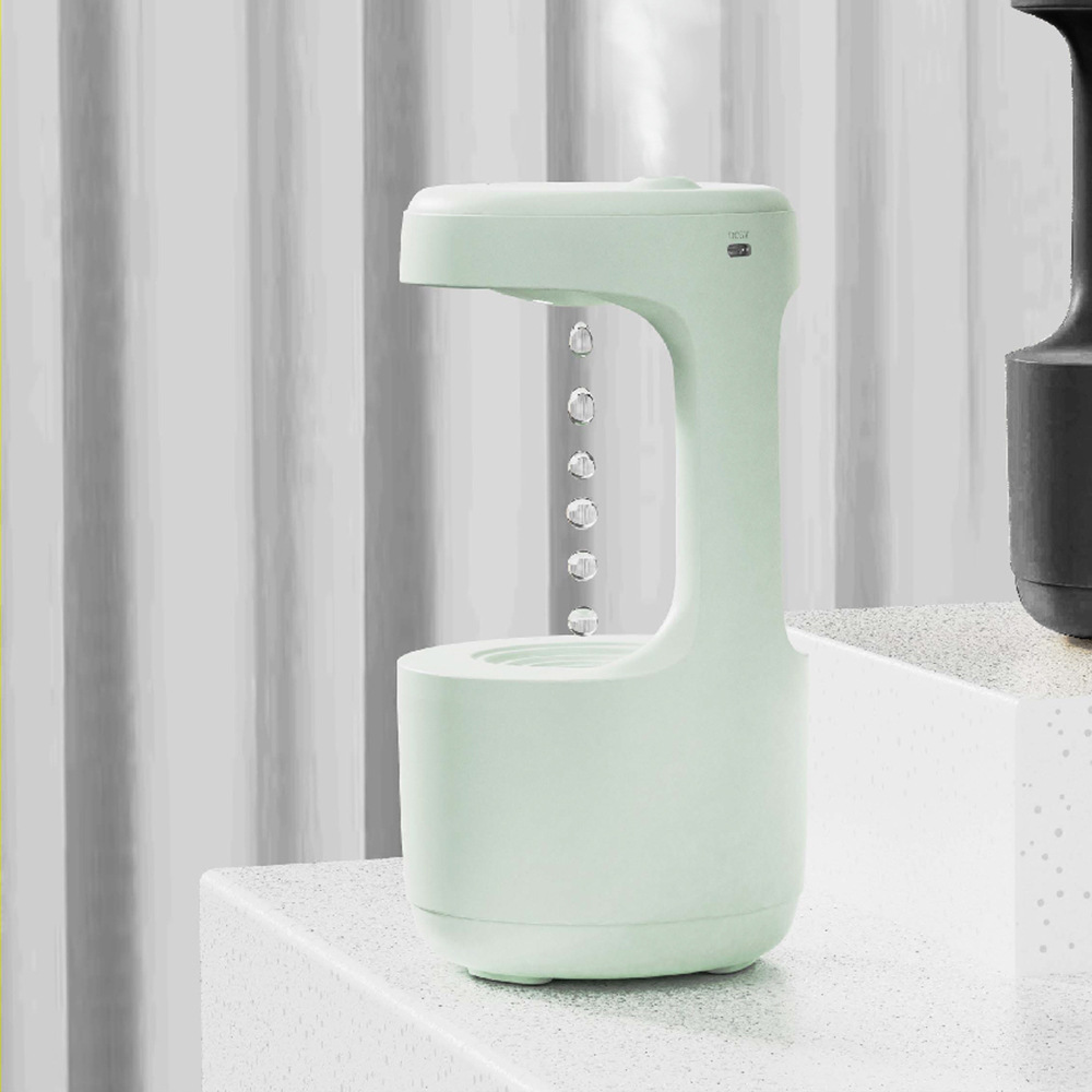 Bedroom Anti-Gravity Humidifier With Clock Water Drop Backflow Aroma Diffuser Large Capacity Office Bedroom Mute Heavy Fog Household Sprayer - Image 19
