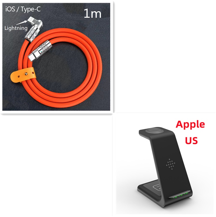 3 In 1 Fast Charging Station Wireless Charger Stand Wireless Quick Charge Dock For Phone Holder - Image 40