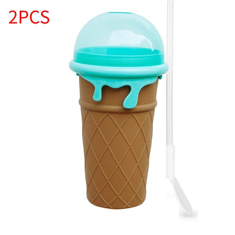 500ml Large Capacity Slushy Cup Summer Squeeze Homemade Juice Water Bottle Quick-Frozen Smoothie Sand Cup Pinch Fast Cooling Magic Ice Cream Slushy Maker Beker Kitchen Gadgets - Image 17
