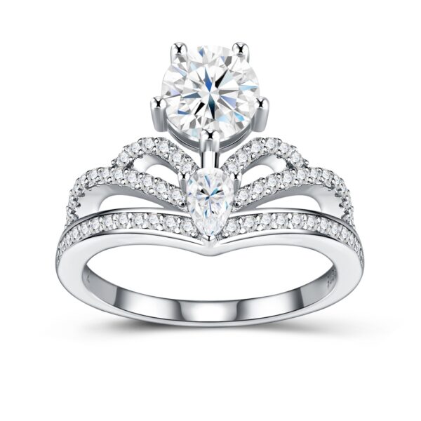 1-carat Luxury Fashion Minimalist Trend Jewelry With Top-quality Morganite. Silver Ring For Ladies. S925 Silver Electroplated With Platinum. - Image 9
