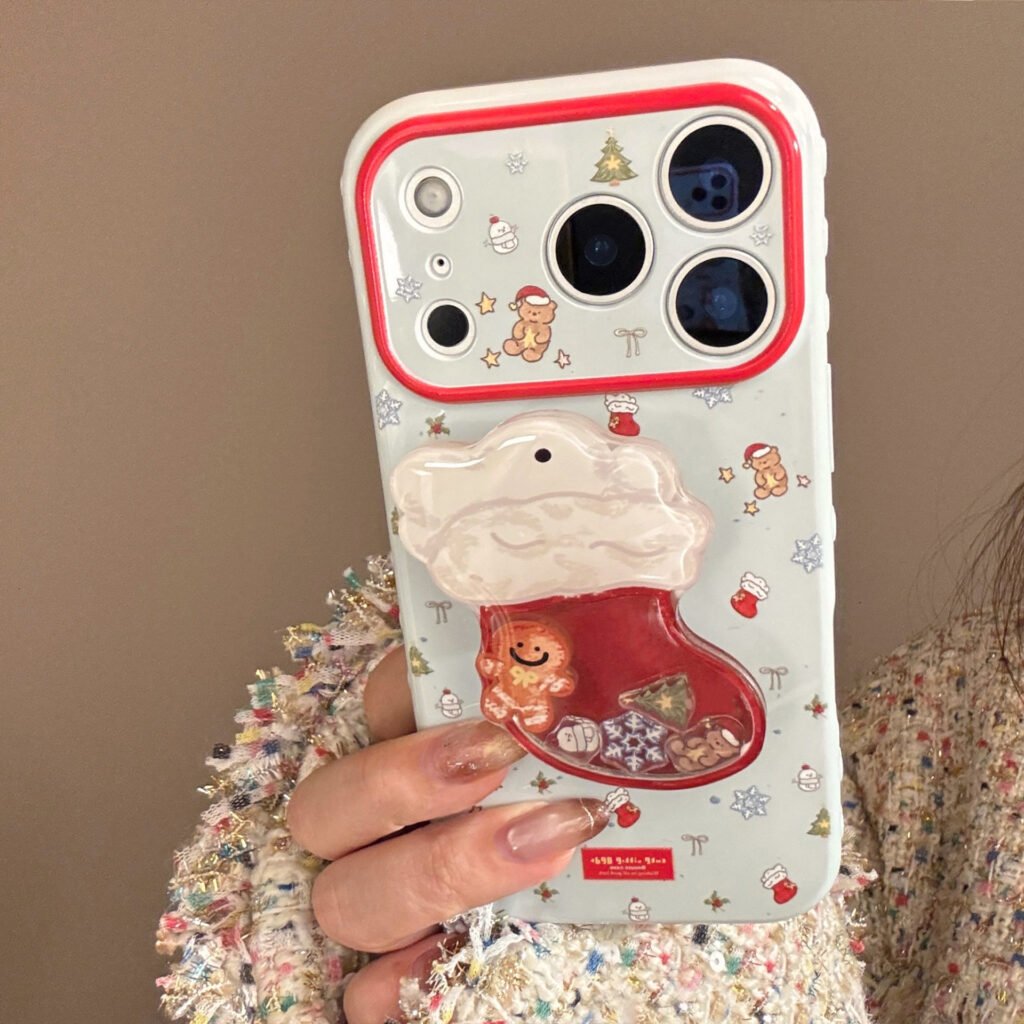 Christmas Stocking Shaker Stand Phone Case