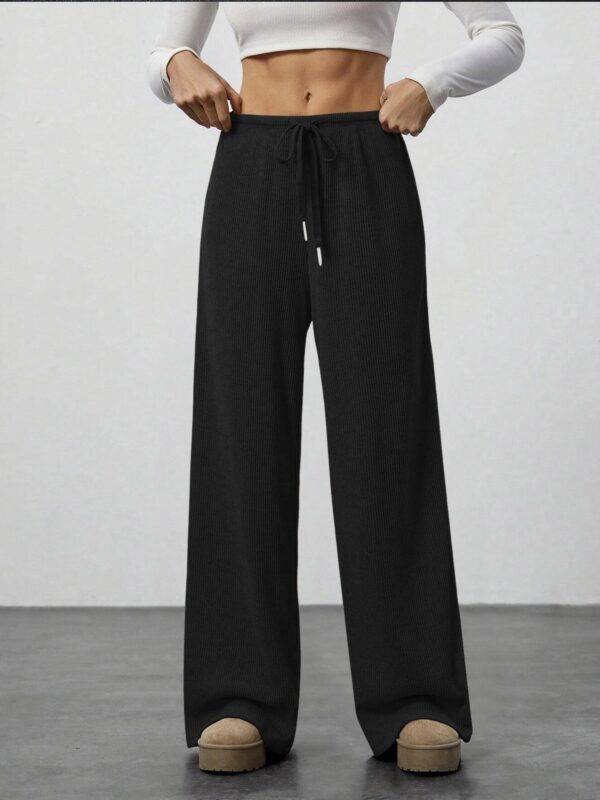 Women's Solid-color Casual Straight-leg Pants - Image 2