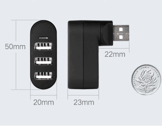 USB splitter usb hub splitter multi-interface spin color 2.0 high speed expansion hub HUB - Image 4