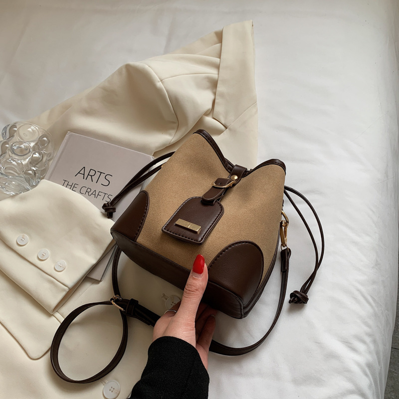 New Trendy Bucket PU Leather Handbag For Women Luxury Messenger Shoulder Bag Hot Sale - Image 6