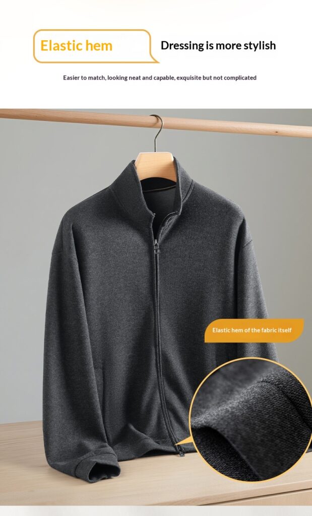 Men's Fashion Casual Stand-Collar Sweatshirt Sports Suit