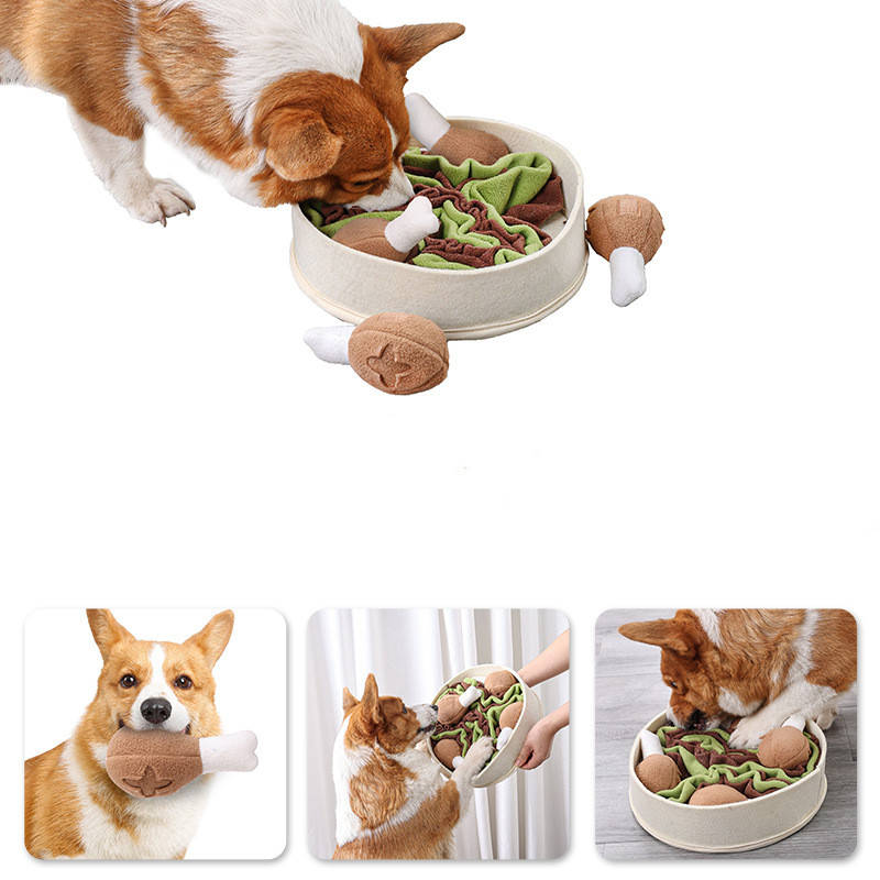 Dog Relieving Chicken Leg Bucket Sniff Toys - Image 7