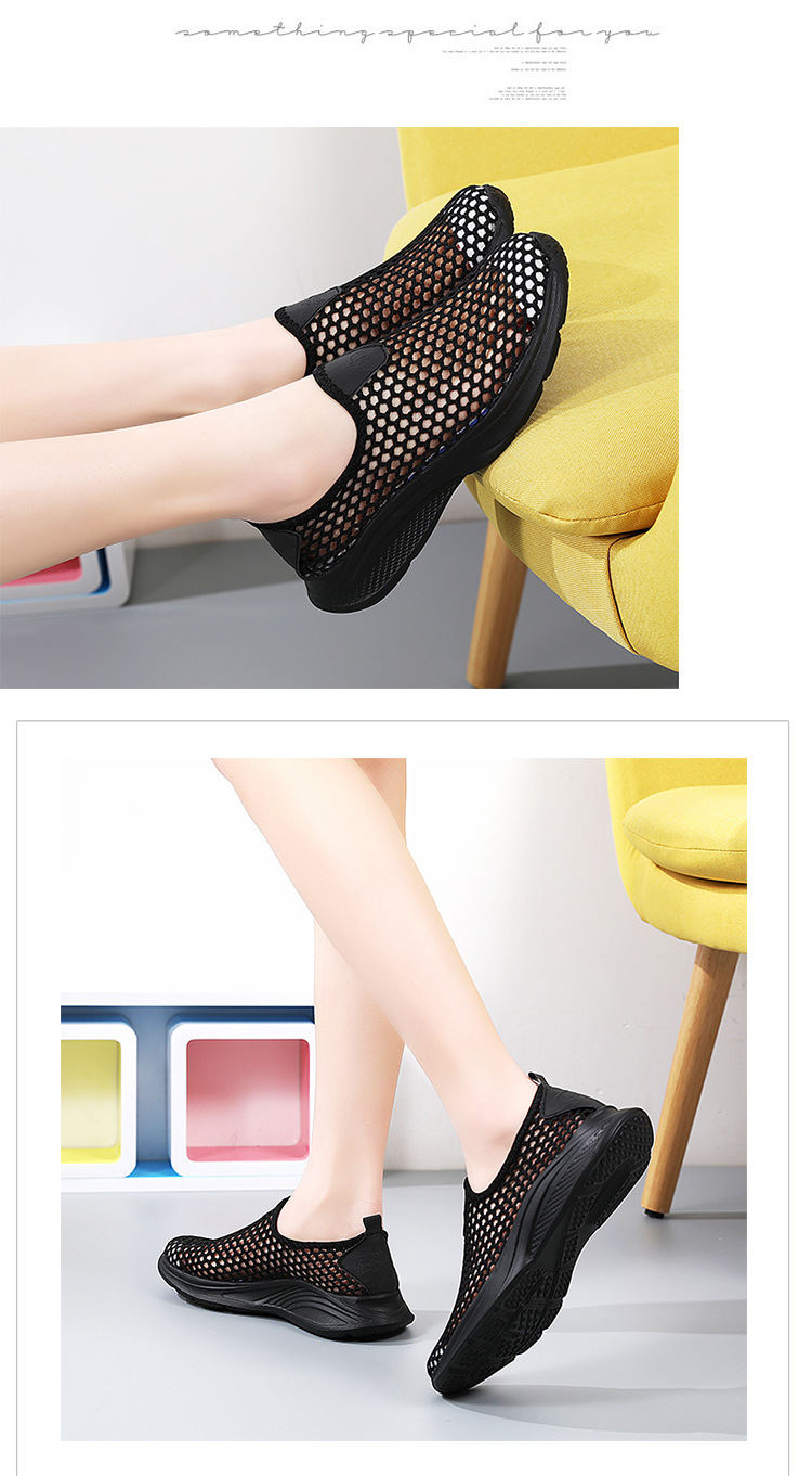 Summer Breathable Mesh Senior Walking Shoes - Image 6