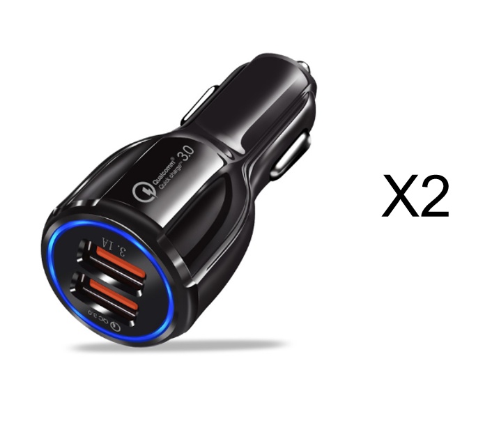Quick Charge 3.0 Car Charger For Mobile Phone Dual Usb Car Charger Qualcomm Qc 3.0 Fast Charging Adapter Mini Usb Car Charger - Image 5