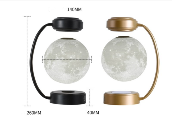 3D LED Moon Night Light Wireless Magnetic Levitating Rotating Floating Ball Lamp For School Office Bookshop Home Decoration - Image 8