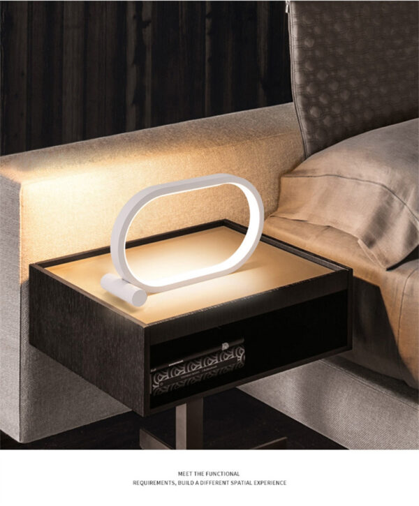 Usb Plug-In Lamp Oval Acrylic Lamp Touch Control Dimmable Modern Simple Creative Night Lamp Bedside Reading Lamp Desk Table Led - Image 18