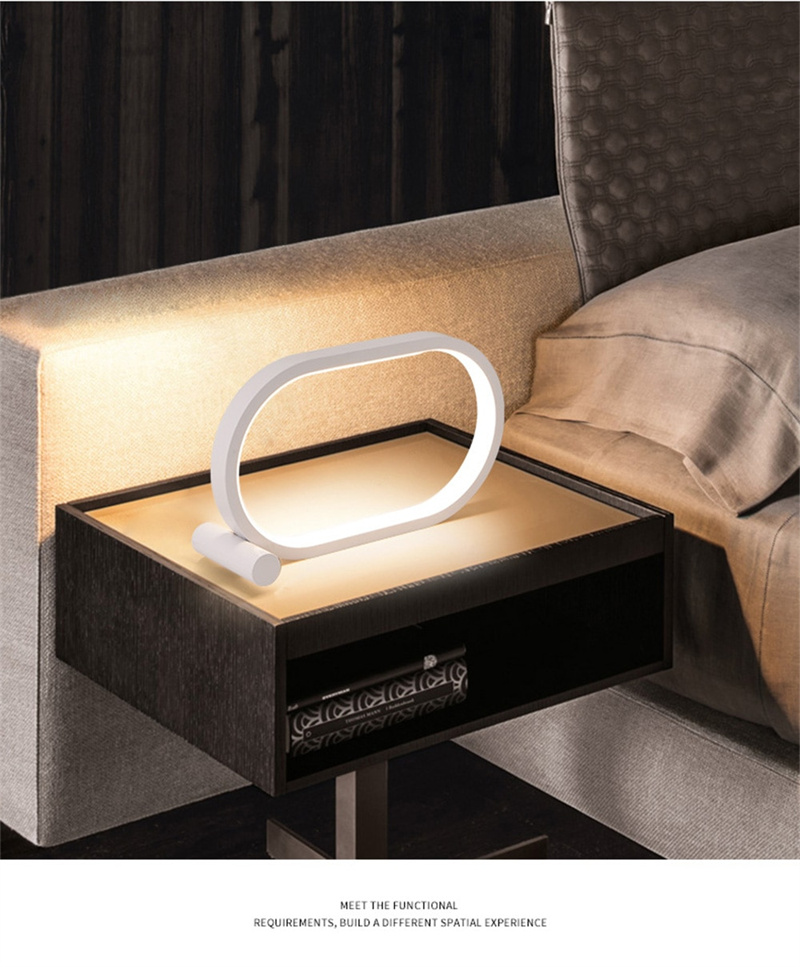 Usb Plug-In Lamp Oval Acrylic Lamp Touch Control Dimmable Modern Simple Creative Night Lamp Bedside Reading Lamp Desk Table Led - Image 18