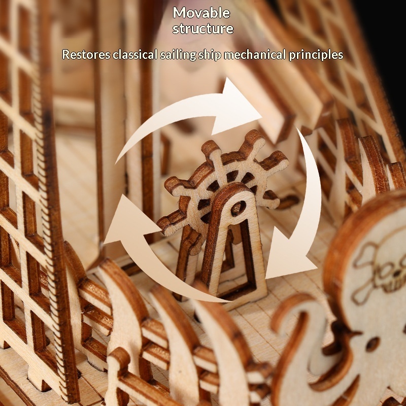 Wooden 3D Puzzle Model Of The Ship Holland In Wood - Image 5