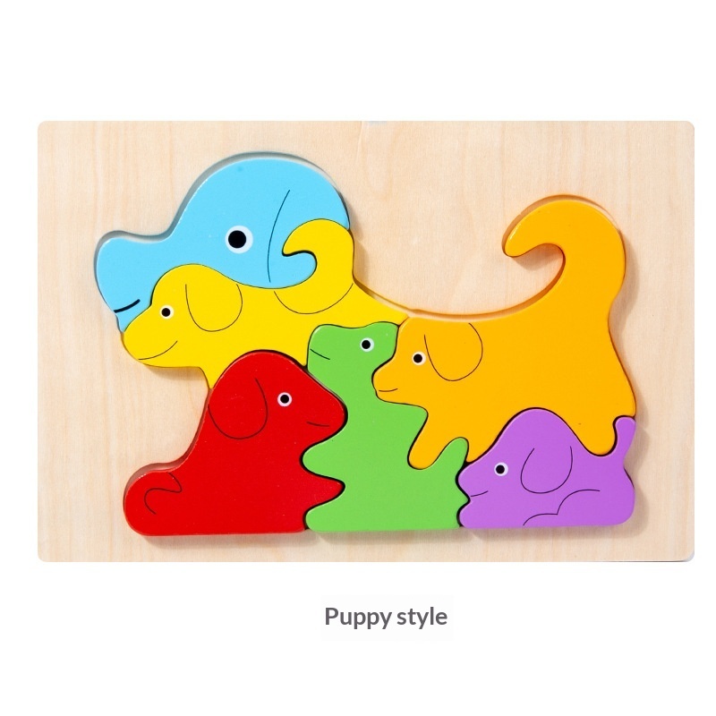 Wooden Dinosaur Animal Shape-Matching Grasping Board For Early Childhood Learning - Image 20