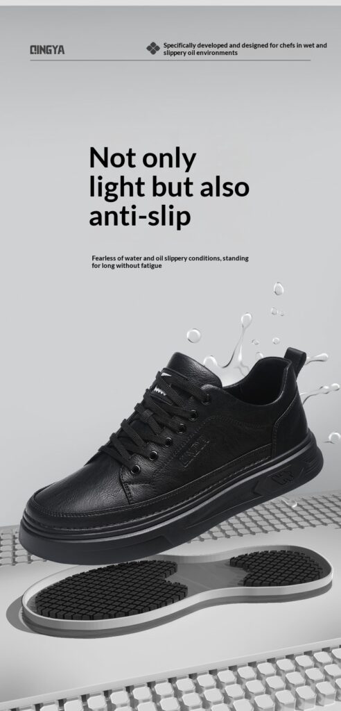 Spring Non-Slip, Oil-Resistant, Comfortable Chef Work Shoes
