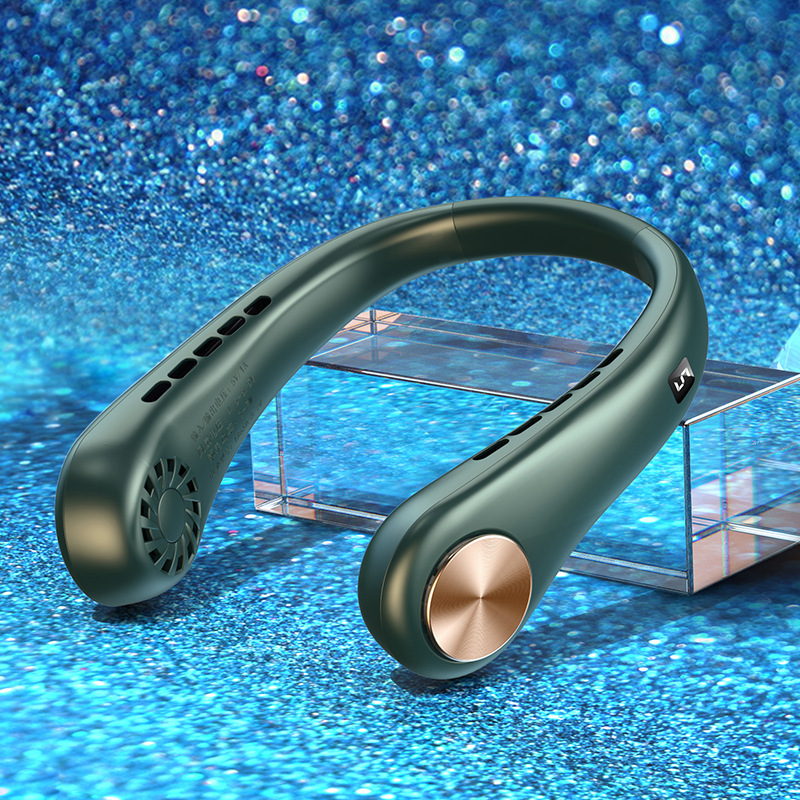 New Mini Neck Fan Portable Bladeless Hanging Neck Rechargeable Air Cooler Mini Summer Sports Fans - Image 21