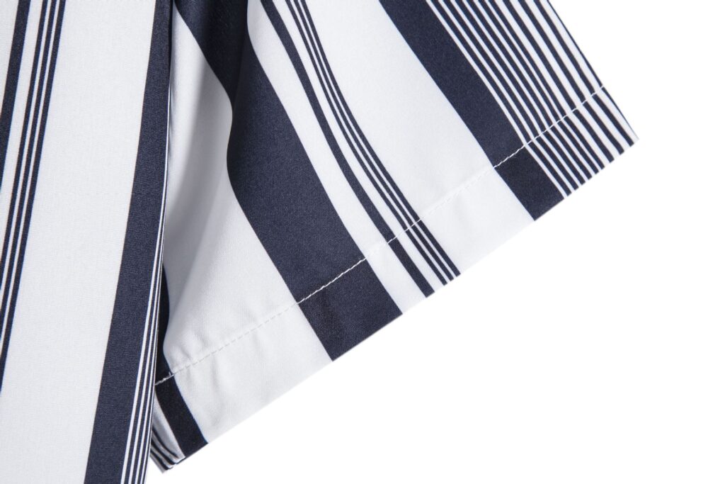 Men's Striped Fashionable Loose Short-Sleeve Shirt
