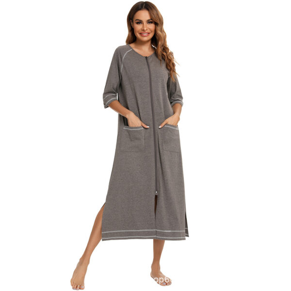 Comfortable Cardigan Womens Base-Layer Pajamas For Autumn And Winter - Image 30