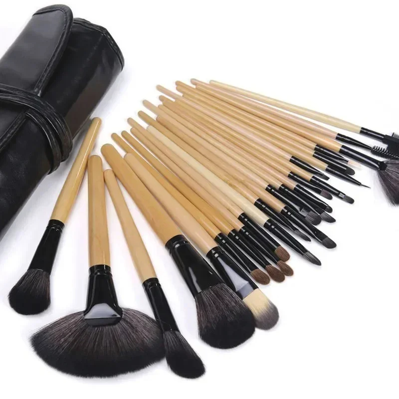 Gift Bag Of 24 Pcs Makeup Brush Sets Professional Cosmetics Brushes Eyebrow Powder Foundation Shadows Pinceaux Make Up Tools - Image 9