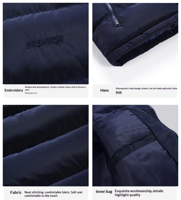 Vest-style Men's Autumnwinter Down Cotton-padded Garment - Image 7