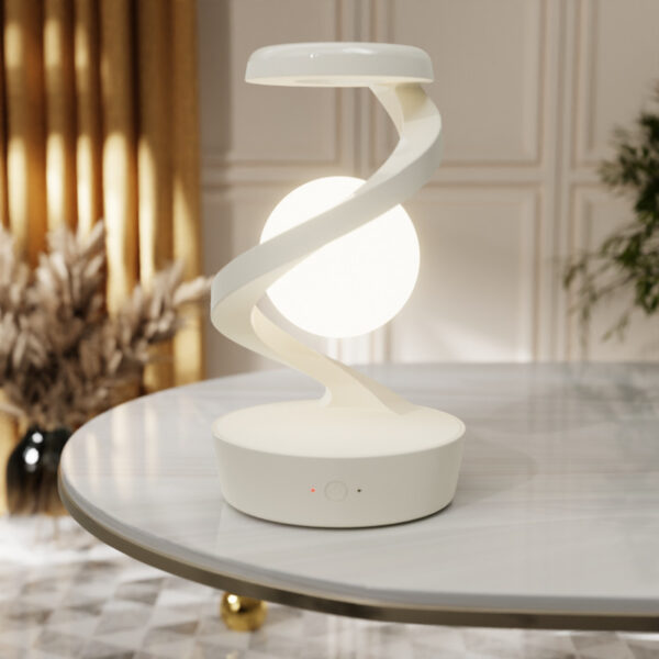 Rotating Moon Desk Lamp With Phone Wireless Charging Sensor Control Table Lamps Decorative Desktop Lamp Small Night Lamp Home Decor - Image 20