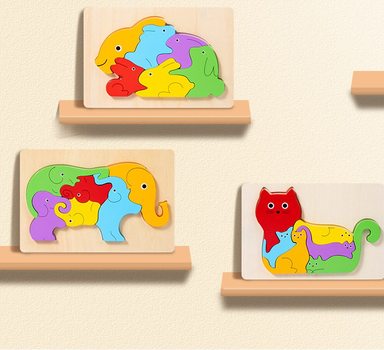 Wooden Dinosaur Animal Shape-Matching Grasping Board For Early Childhood Learning - Image 14