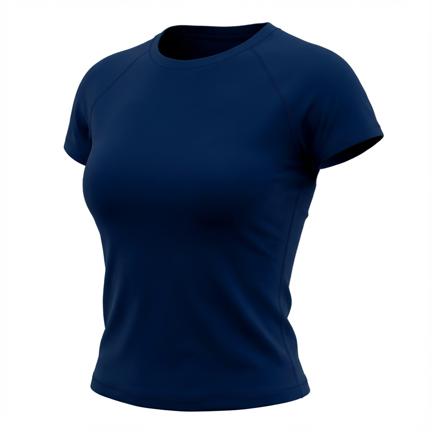Figure-flattering Seamless Knit Short-sleeve Top For Fitness And Yoga - Image 7