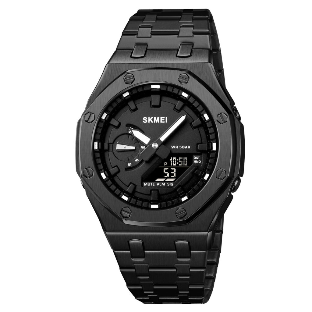 Men's Creative Multifunction Dual-Display Business Electronic Watch