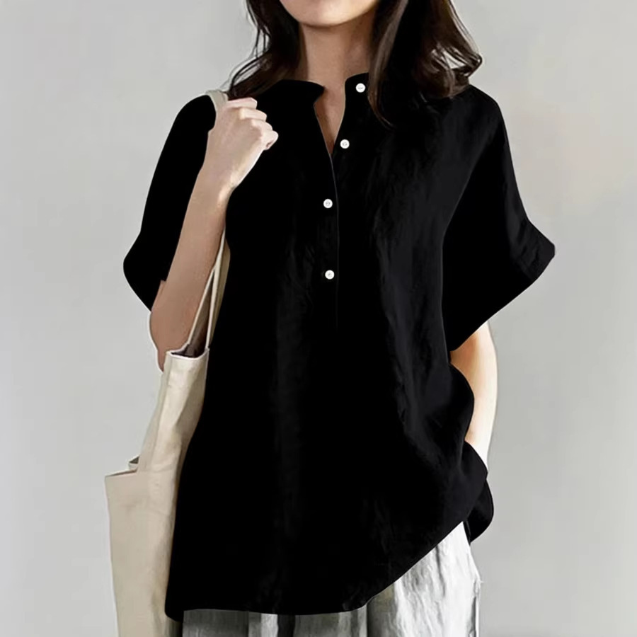 Mid-length And Long-sleeve Chic Casual Loose-fit T-shirt - Image 2