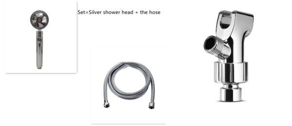 Shower Head Water Saving Flow 360 Degrees Rotating With Small Fan ABS Rain High Pressure Spray Nozzle Bathroom Accessories - Image 101
