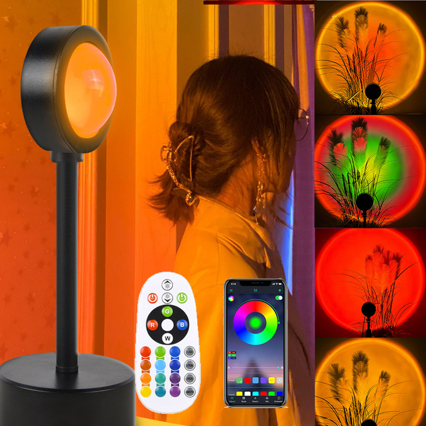 Sunset Projection Lamp Sunset Projector Night Light Wall Decoration Lighting - Image 1