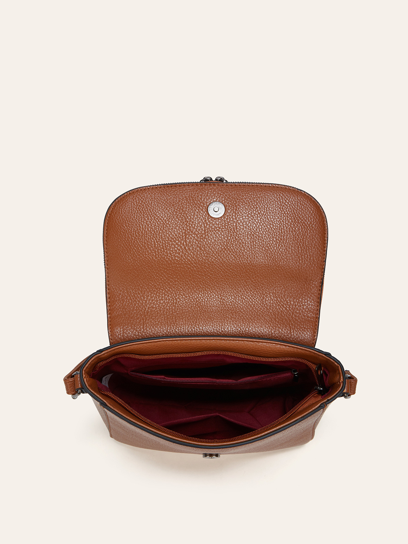 European And American-style Fashionable Flip-top Saddle Bag With Tassels - Image 12