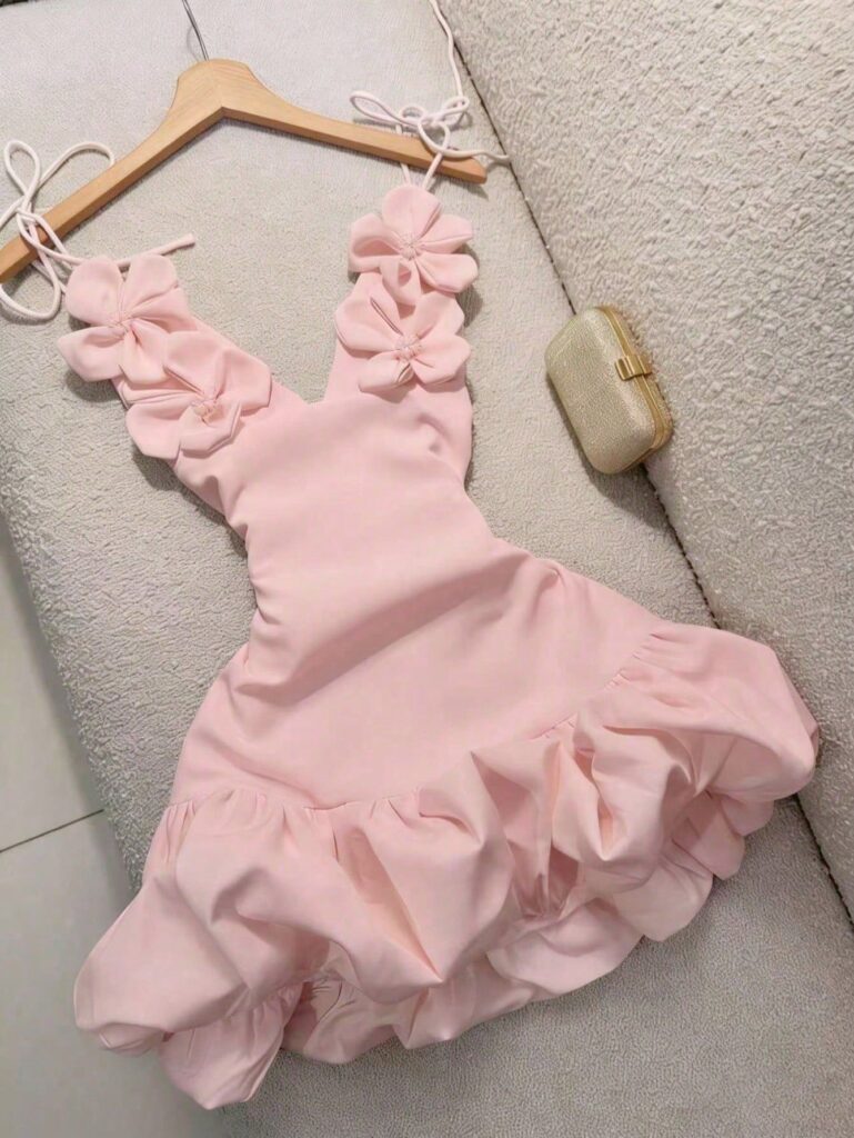 Sexy Bud Blossom Floral Strap Holiday Dress